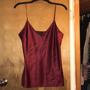 Maroon silky camisole